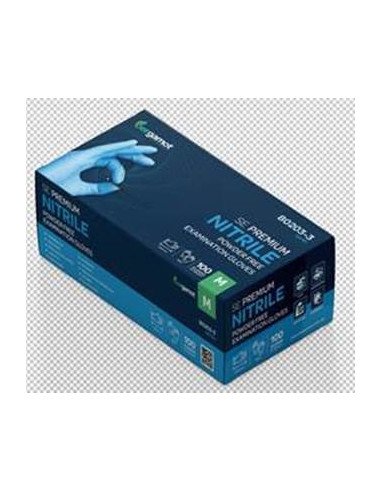 Podaljšane modre nitrilne zaščitne rokavice v embalaži - 100kom