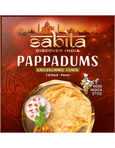 Pappadums kumin 100g