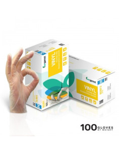 Vinyl gloves transparent without powder 100 pcs