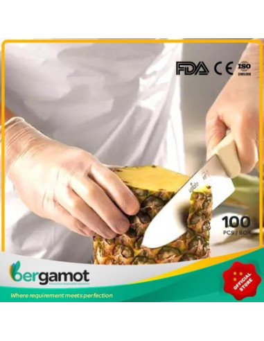 Vinilne rukavice prozirne bez pudera 100 kom