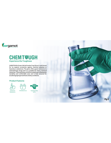 Powder-free nitrile gloves green 6g 100 pcs -...