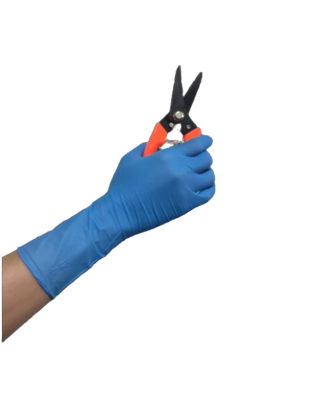 Nitrile gloves extended blue 100 pcs