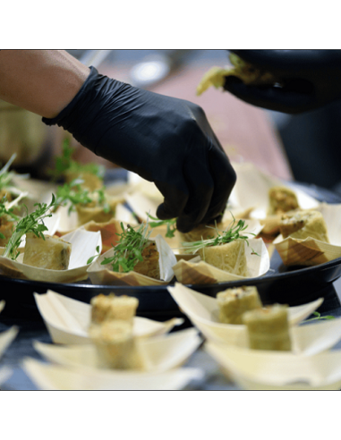 Nitrilne rukavice crne 100 kom - 5 g