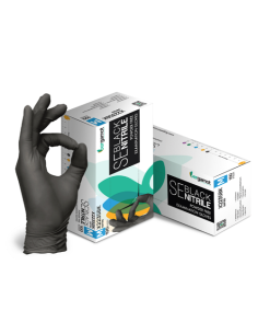 Nitrilne rukavice crne 100 kom - 5 g