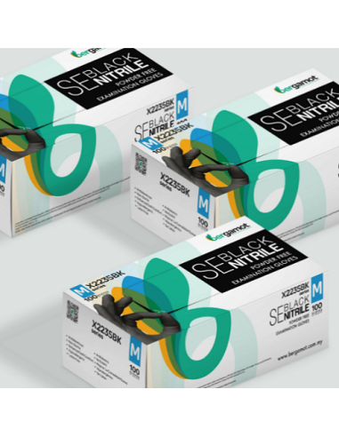 Nitrile gloves black 100 pcs - 5 g