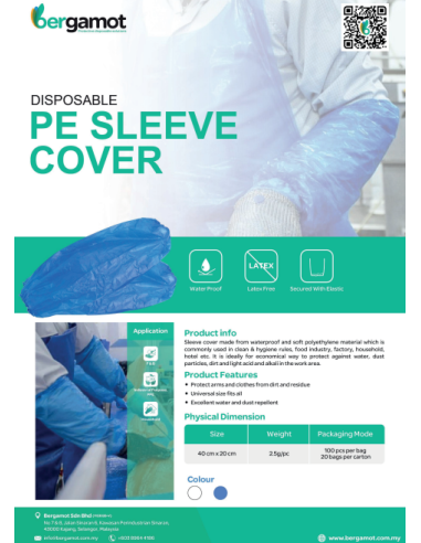 Protective sleeves PE (white) - 100 pcs