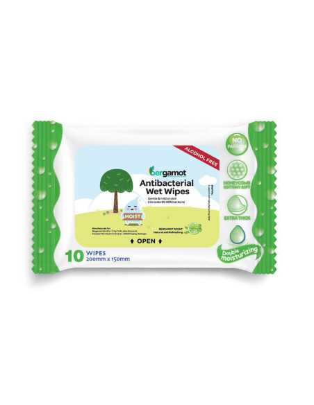 Antibakterijski vlažilni robčki Bergamot - 10 kosov