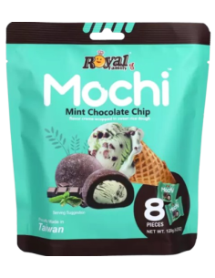 Mochi z nadevom iz mete in čokoladnih koščkov 120 g