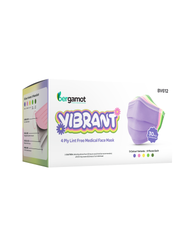 Medicinske zaščitne maske Bergamot Vibrant večbarvne v embalaži