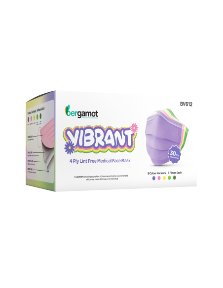 Zaščitne maske Bergamot Vibrant 4 slojne (barvne)