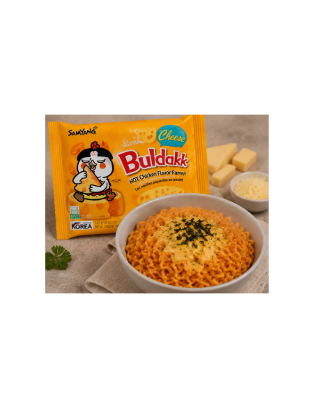 Buldak - Rezanci Ramen z okusom pekočega piščanca in sira