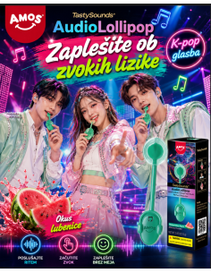 Lizika z okusom lubenice z glasbo, Amos - K-pop glasba, 12 g
