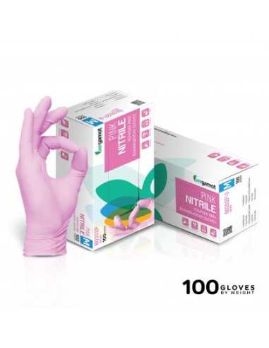 Nitril rukavice roze bez pudera 100 kom