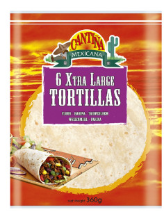 CM TORTILLA - WHEAT 6, 360g (DIAMERA 25.4cm)