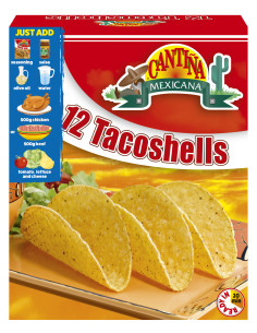 CM UPOGNJENCI – TACO ŠKOLJKE, 12 kos, 150g